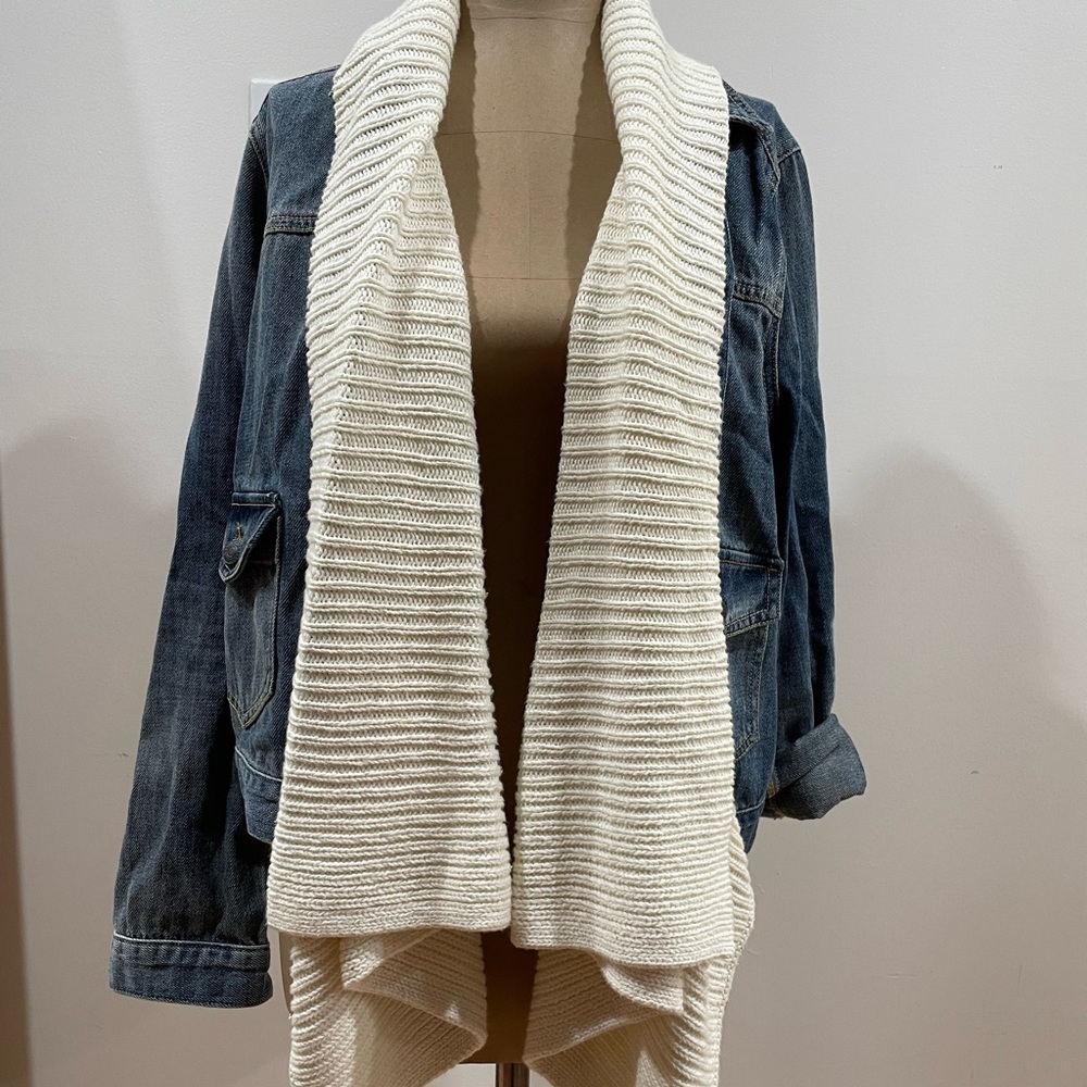 Abercrombie & Fitch faux layer jean jacket